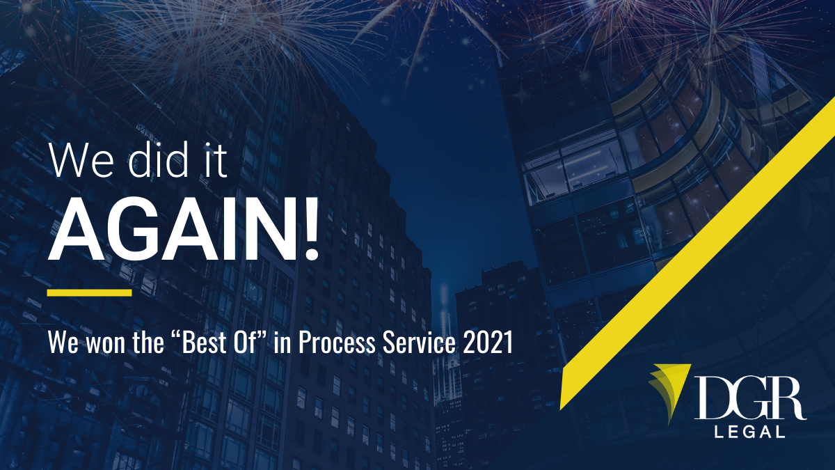 DGR Legal Voted “Best Of” in Process Service and Takes First in Attorney Services